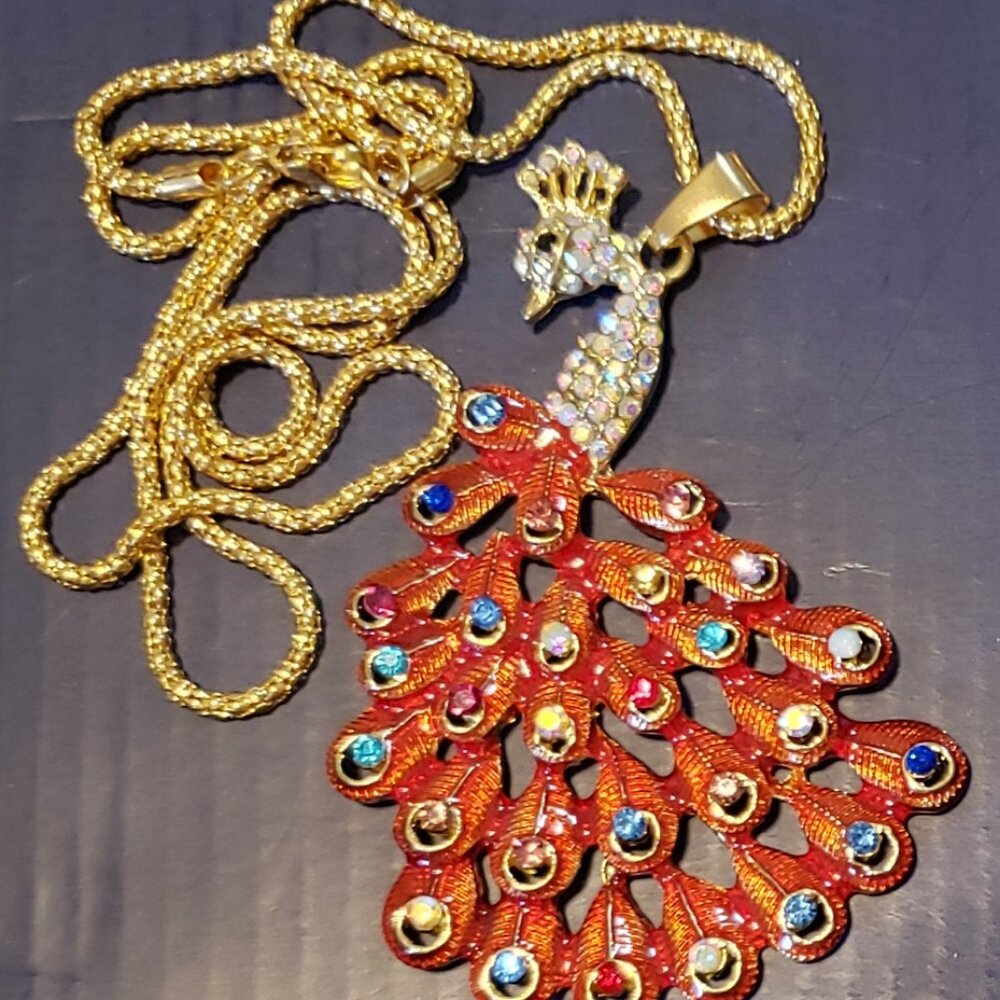 Brand New Peacock Necklace